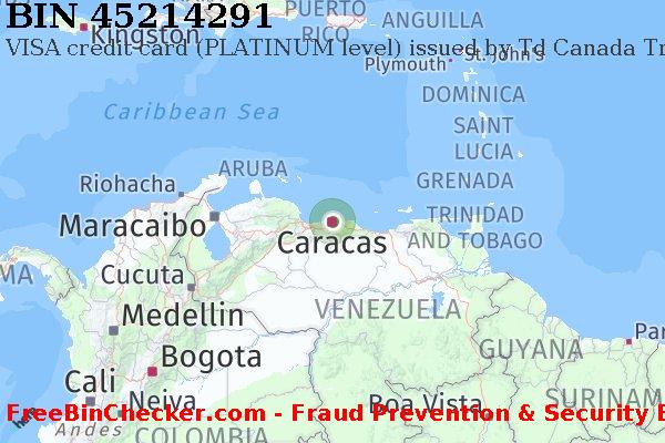 45214291 VISA credit Venezuela VE BIN Lijst