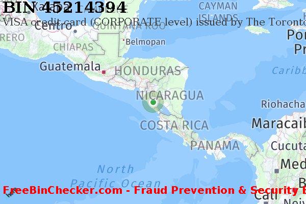 45214394 VISA credit Nicaragua NI BIN List