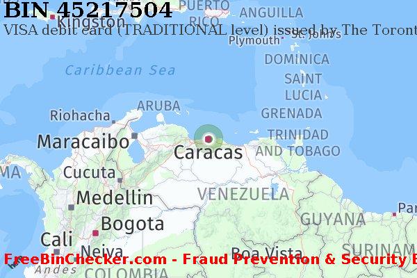 45217504 VISA debit Venezuela VE BIN List