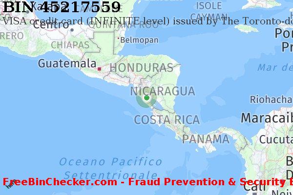 45217559 VISA credit Nicaragua NI Lista BIN
