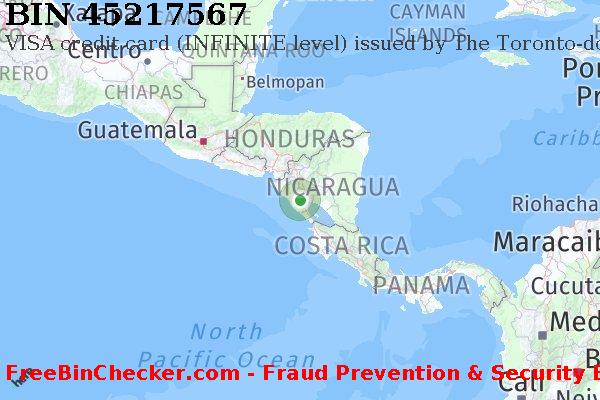 45217567 VISA credit Nicaragua NI BIN 목록
