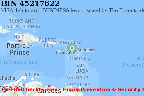 45217622 VISA debit Saint Kitts and Nevis KN बिन सूची