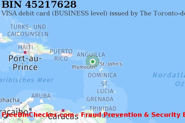 45217628 VISA debit Saint Kitts and Nevis KN BIN-Liste