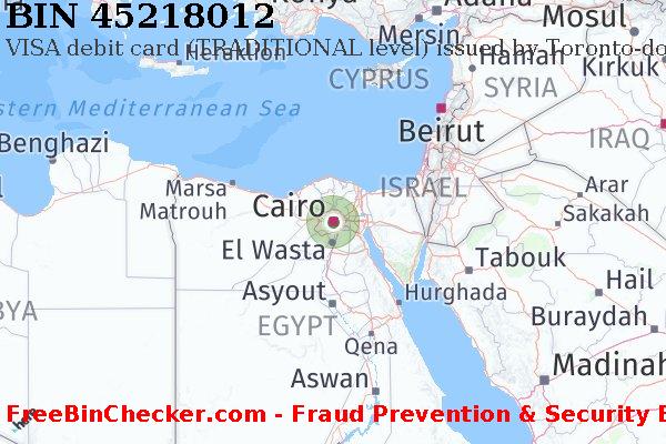 45218012 VISA debit Egypt EG BIN List