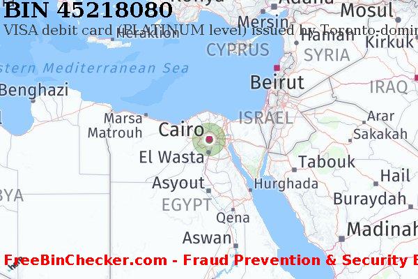 45218080 VISA debit Egypt EG BIN List