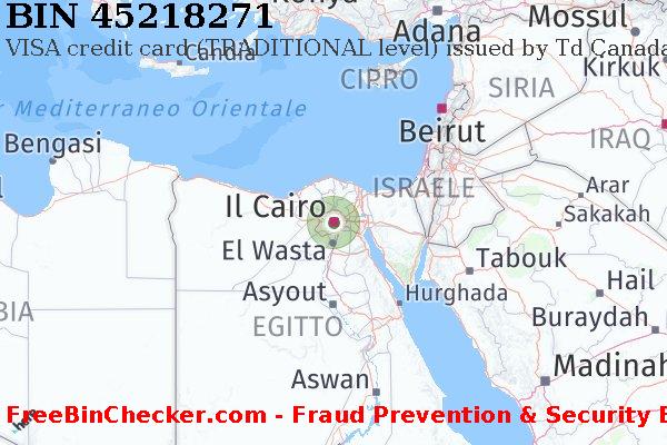 45218271 VISA credit Egypt EG Lista BIN