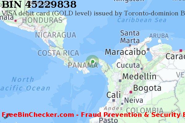 45229838 VISA debit Panama PA BIN List