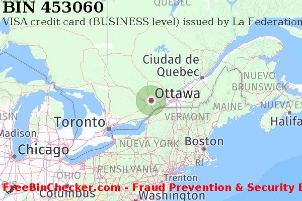 453060 VISA credit Canada CA Lista de BIN