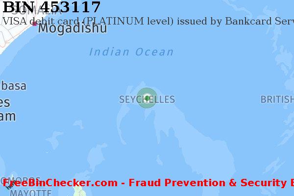 453117 VISA debit Seychelles SC BIN List