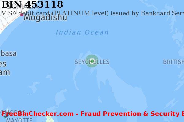 453118 VISA debit Seychelles SC BIN List