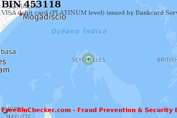 453118 VISA debit Seychelles SC Lista de BIN