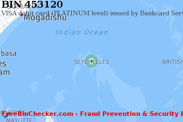 453120 VISA debit Seychelles SC BIN List