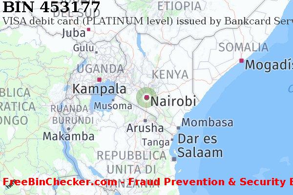 453177 VISA debit Kenya KE Lista BIN