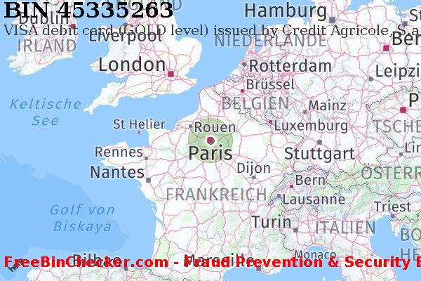 45335263 VISA debit France FR BIN-Liste