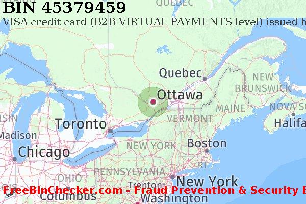 45379459 VISA credit Canada CA BIN 목록