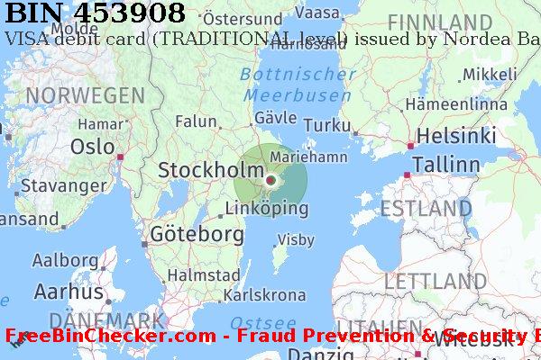 453908 VISA debit Sweden SE BIN-Liste
