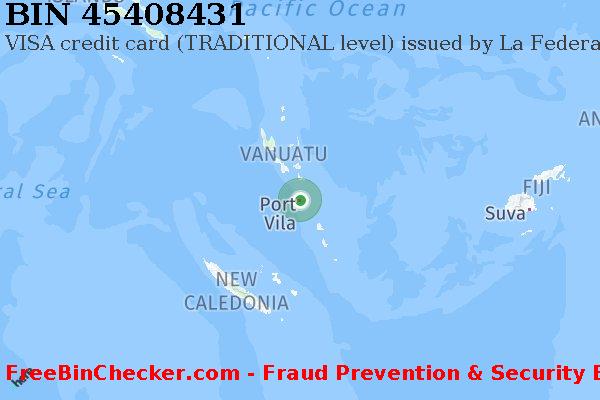 45408431 VISA credit Vanuatu VU BIN Lijst