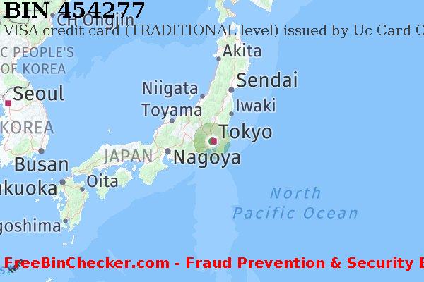 454277 VISA credit Japan JP बिन सूची