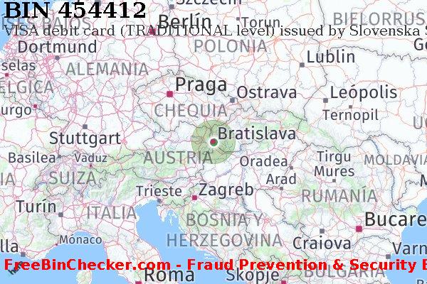 454412 VISA debit Slovakia (Slovak Republic) SK Lista de BIN