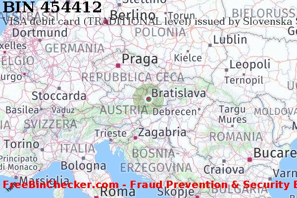 454412 VISA debit Slovakia (Slovak Republic) SK Lista BIN