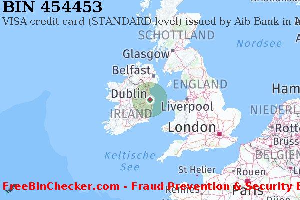 454453 VISA credit Ireland IE BIN-Liste