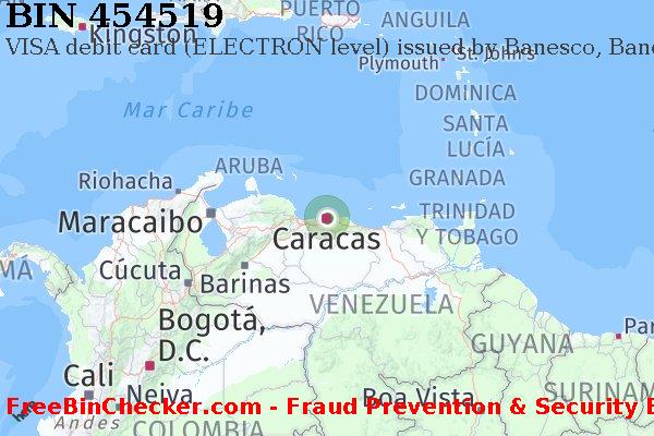 454519 VISA debit Venezuela VE Lista de BIN