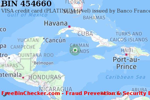 454660 VISA credit Cayman Islands KY BIN List