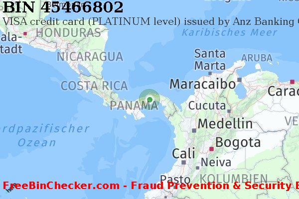 45466802 VISA credit Panama PA BIN-Liste