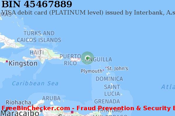 45467889 VISA debit Virgin Islands (British) VG BIN Lijst