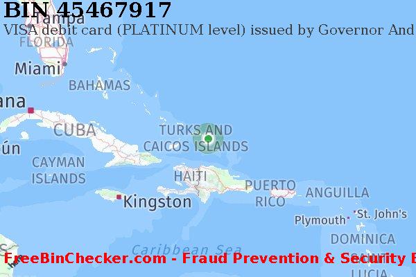45467917 VISA debit Turks and Caicos Islands TC BIN List