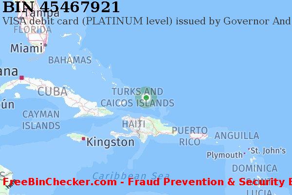 45467921 VISA debit Turks and Caicos Islands TC BIN List