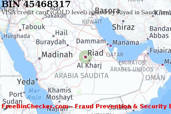 45468317 VISA credit Saudi Arabia SA Lista de BIN