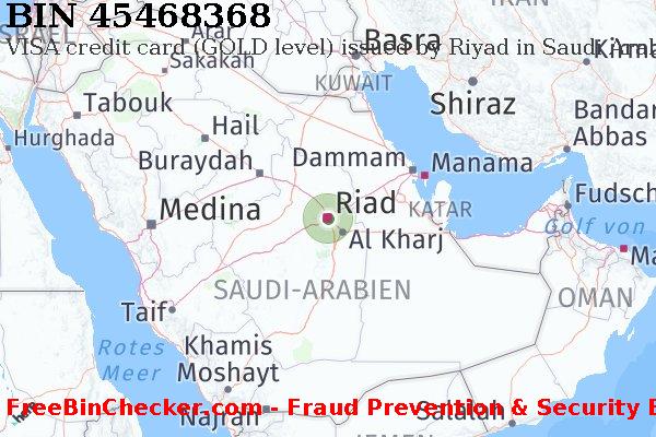 45468368 VISA credit Saudi Arabia SA BIN-Liste