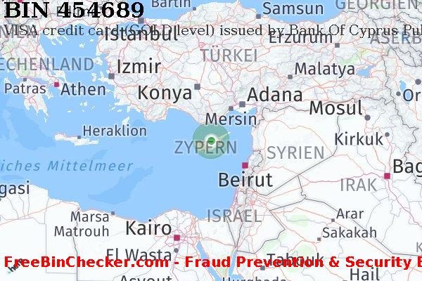454689 VISA credit Cyprus CY BIN-Liste