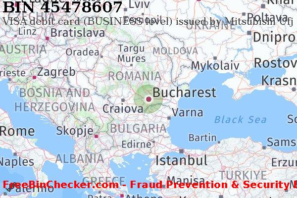45478607 VISA debit Romania RO बिन सूची