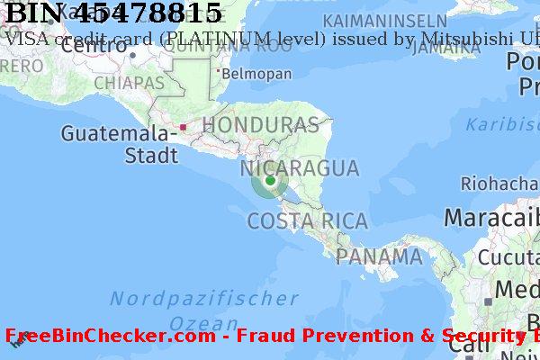 45478815 VISA credit Nicaragua NI BIN-Liste
