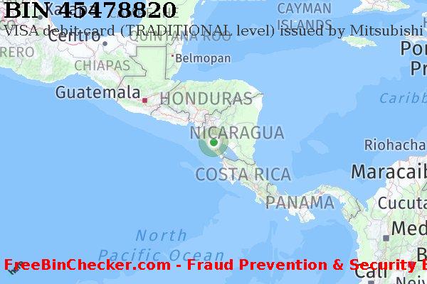 45478820 VISA debit Nicaragua NI বিন তালিকা