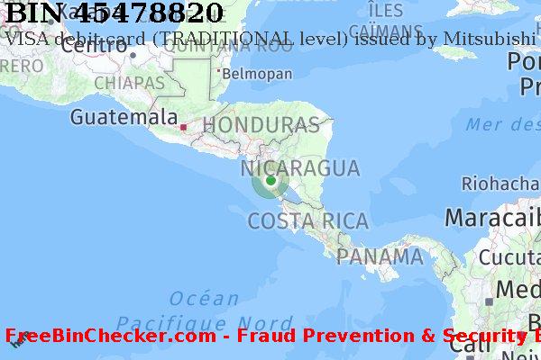 45478820 VISA debit Nicaragua NI BIN Liste 