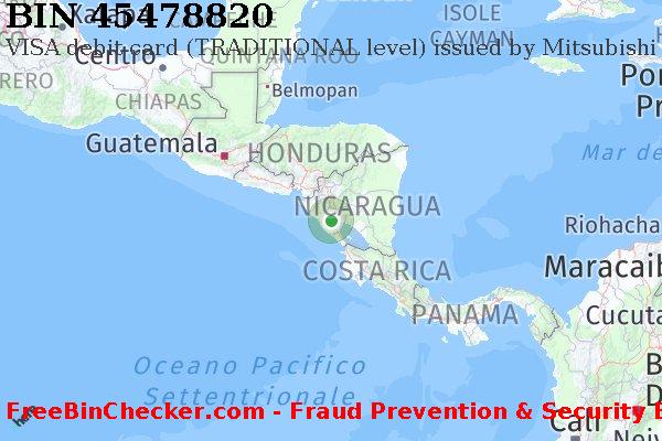 45478820 VISA debit Nicaragua NI Lista BIN