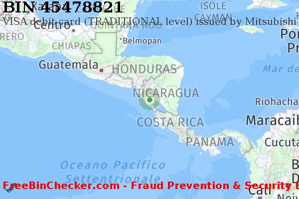 45478821 VISA debit Nicaragua NI Lista BIN