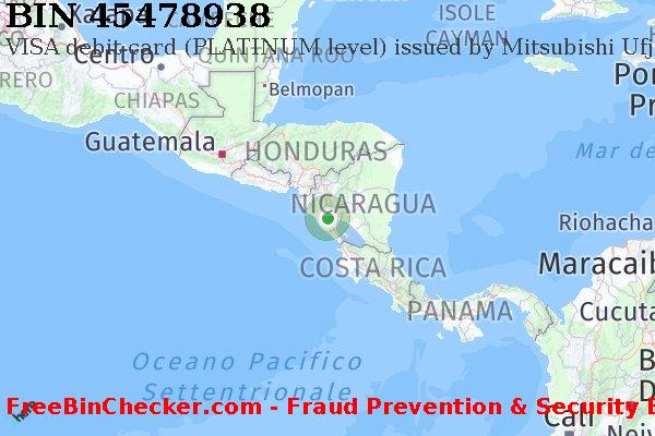 45478938 VISA debit Nicaragua NI Lista BIN