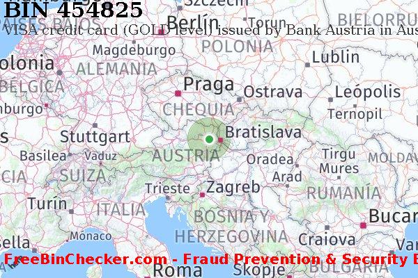 454825 VISA credit Austria AT Lista de BIN