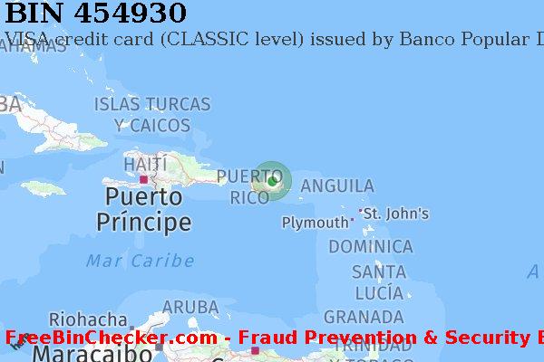 454930 VISA credit Puerto Rico PR Lista de BIN
