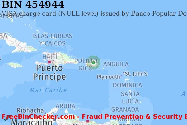 454944 VISA charge Puerto Rico PR Lista de BIN