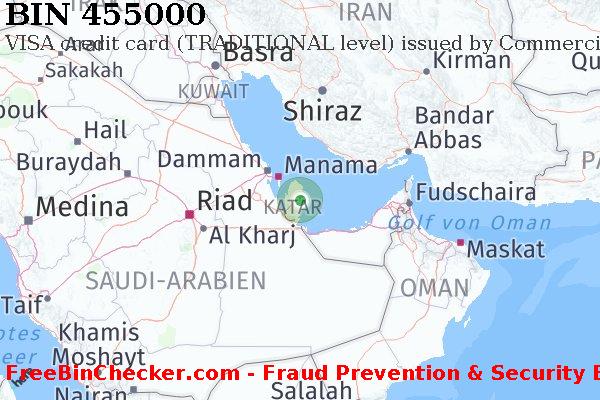 455000 VISA credit Qatar QA BIN-Liste