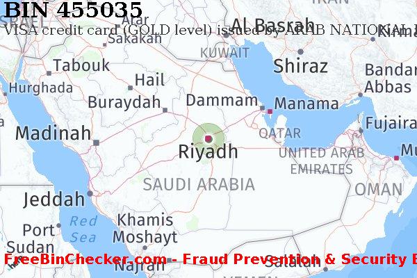 455035 VISA credit Saudi Arabia SA BIN List