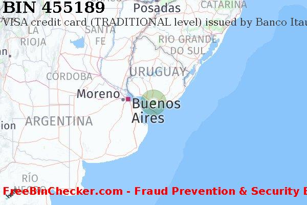 455189 VISA credit Uruguay UY BIN List