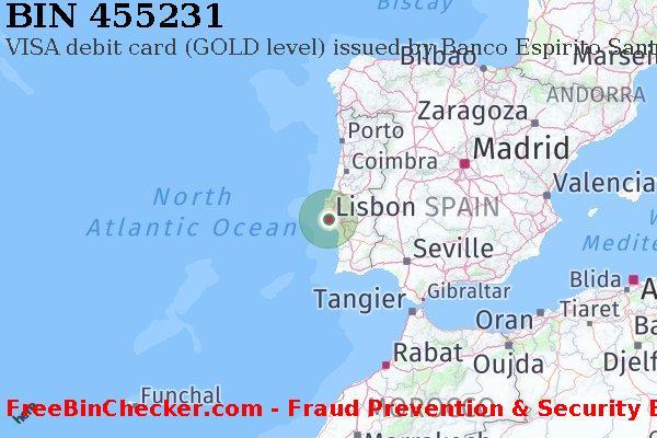 455231 VISA debit Portugal PT BIN List