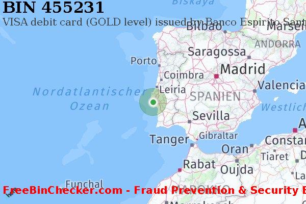 455231 VISA debit Portugal PT BIN-Liste