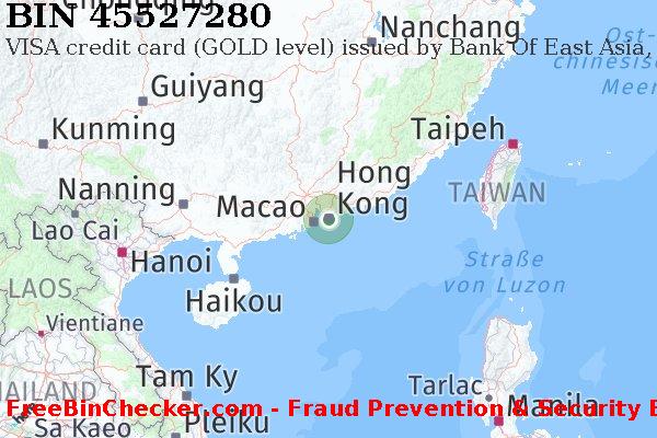 45527280 VISA credit Hong Kong HK BIN-Liste